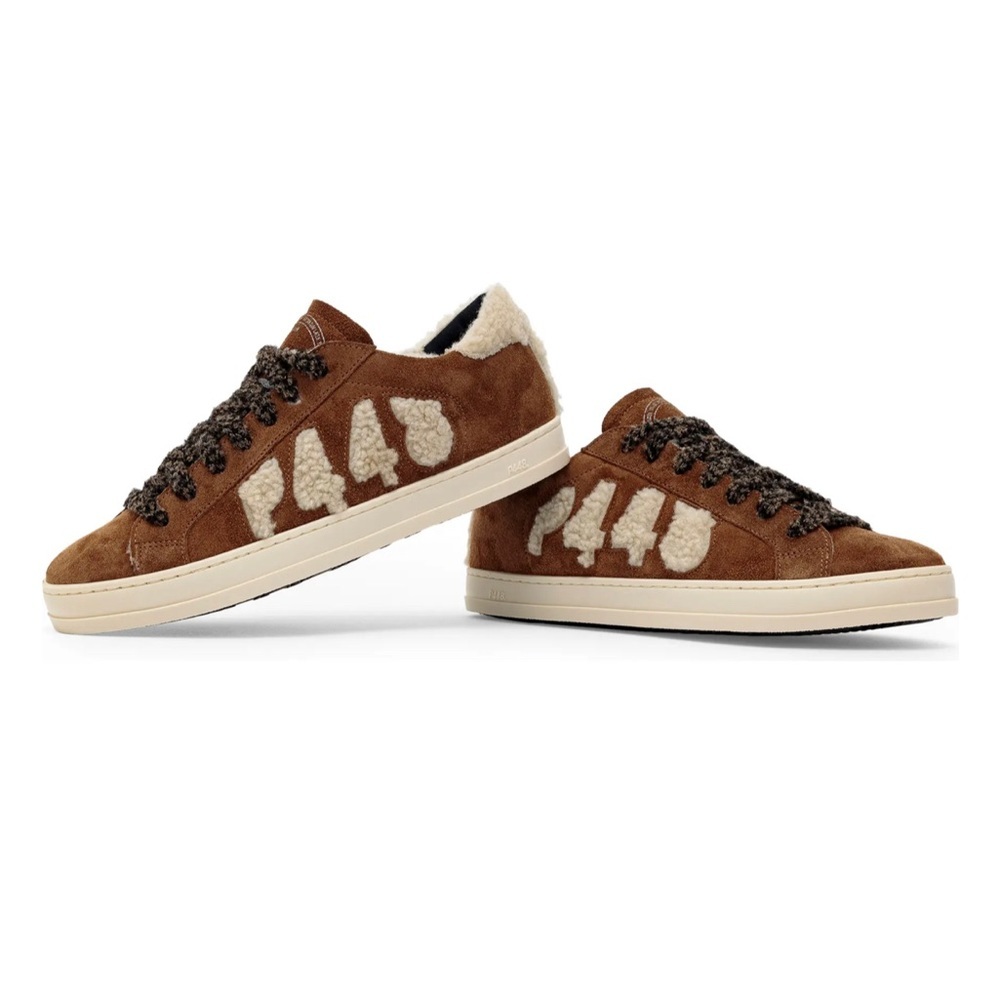 P448 Women's John-W Sneakers Slavia Sherpa Suede Leather Sneakers.